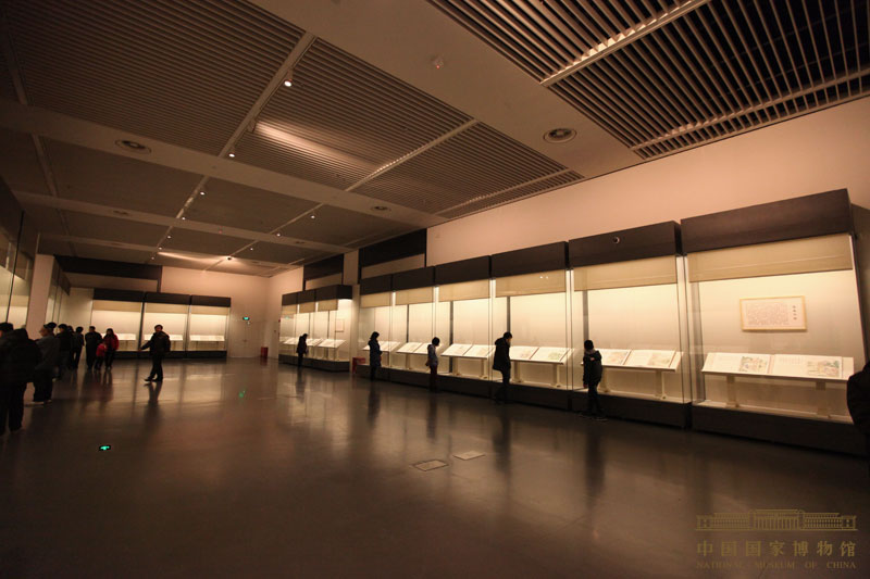 中国古代经典绘画作品展展柜设计样式-港澳宝典资料大全展柜设计制作